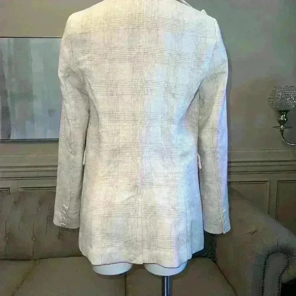 House of Harlow 1960 Beige Blazer XS - Picture 4 of 7